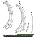 2024-2025 Toyota Tacoma Left Cab Stone Guard. Fixed Price $9.00.