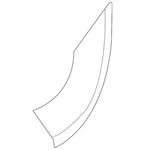 Genuine Volkswagen Stone Guard 5C5-821-714-A. Fixed Price $40.41.