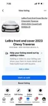 Lebra Front End Mask Fits Chevy Traverse Ls, Lt, Rs, Premier &hc 2022-2023. Fixed Price $75.00.