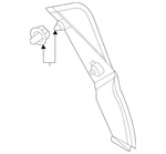 Genuine Mercedes-benz D-pillar Cover 167-690-01-02. Fixed Price $33.98.