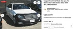 Colgan Front End Mask Bra 2PC. Fits Mercedes C250 C300 Sedan 2012-2014 W/license. Fixed Price $175.00.