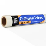 Tapemanblue Crash Wrap, 36 Inch X 200 Feet, Clear Collision For Car Wind.... Fixed Price $84.92.