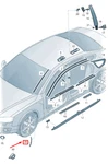 New Audi A7 Sportback Front Left Stone Chip Guard 4G8853931 4G8-853-931. Fixed Price $42.30.
