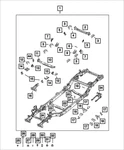 Genuine Mopar Nut/rivet 6511076AA. Fixed Price $6.06.
