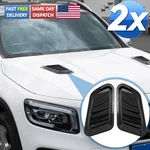 2X Universal Black Air Flow Intake Hood Scoop Bonnet Vent Cover Car Decorative. Fixed Price $11.58.