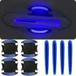 8PCS Door Handle Protector Reflective STICKER,3D Carbon Fiber Blue. Fixed Price $5.99.