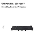 Oem 25832607 Winter Bra For 2011-2014 Gmc With 6.6L Diesel Engine Grill Cover. Fixed Price $85.00.