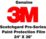 Genuine 3M Scotchgard Series Paint Protection Film Clear Bulk Roll 24" X 36". Fixed Price $60.00.