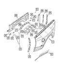 Genuine Mopar Anti-chip Film Front Lower Right 5182154AA. Fixed Price $193.52.
