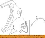 Ford Oem 11-19 Fiesta Quarter Panel Exterior Trim-stone Guard BE8Z58292A22B. Fixed Price $23.70.