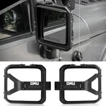 2X Omu Aluminum Rearview Mirror Rain Shield Frame For 07-18 Jeep Wrangler Jk. Fixed Price $212.98.