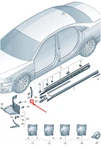 New Audi A8 Front Left Stone Chip Guard 4N0853823A 4N0-853-823-A. Fixed Price $31.30.