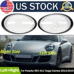 Set Front Headlight Clear Lens Cover For Porsche 991 911 Targa/carrera 2013-18. Fixed Price $68.85.