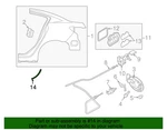 New Oem 2010-13 Mazda Right Wheel Well Stone Guard BBM4-50-4P2A. Fixed Price $19.95.