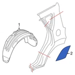 For Kia Soul Ev 2015-2019 84116B2000 Rear Left Stone Guard. Fixed Price $30.54.