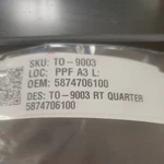 Quarter Panel Protector Toyota (58747-06100). Fixed Price $16.50.