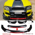 Front Bumper Red Lip Spoiler Gloss Black Body Kit For Mitsubishi Galant Ralliart. Fixed Price $75.99.